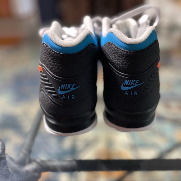 Nike Air Trainer 3 Black Total Orange Laser Blue - Picture 5 of 8
